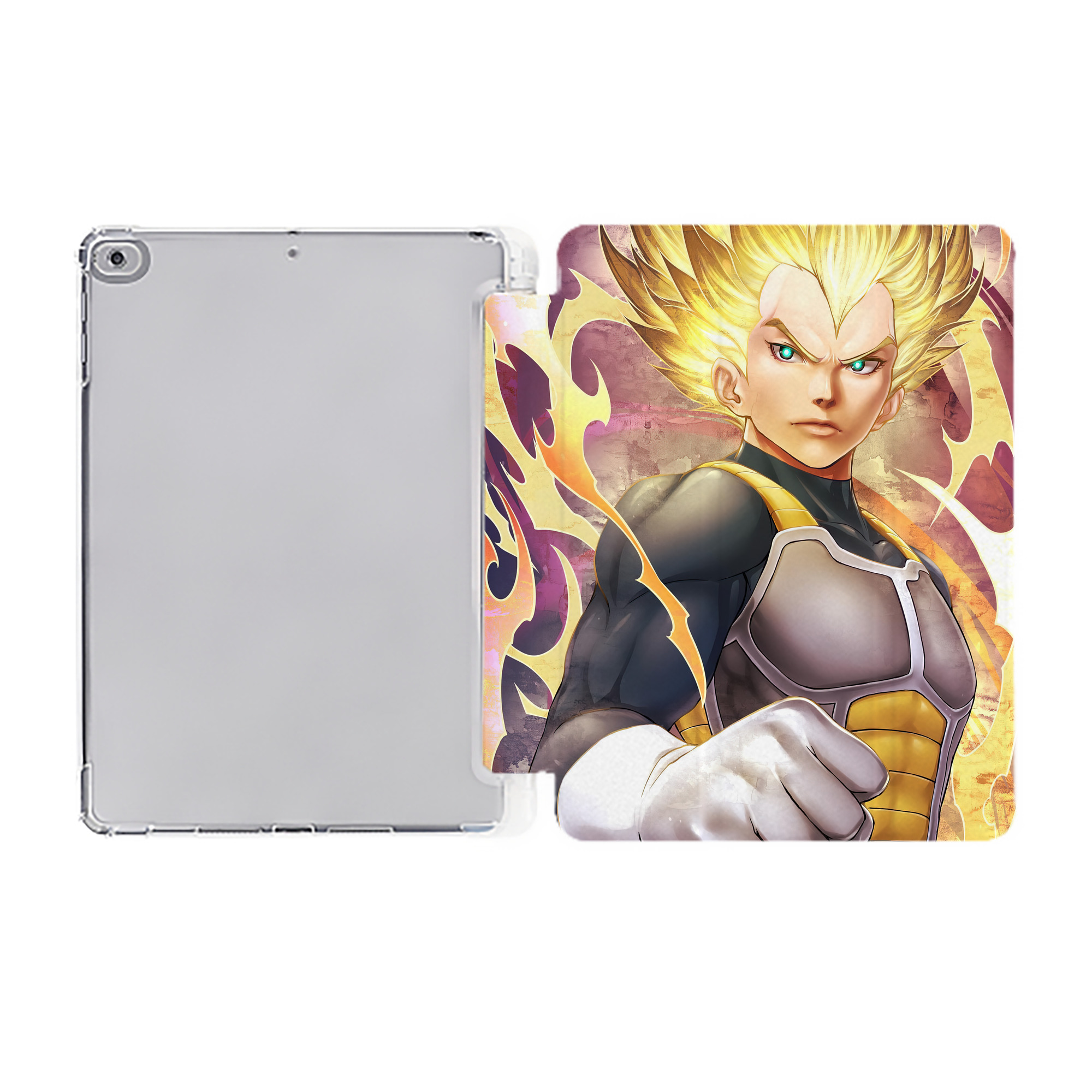 （画像用） ドラゴンボール DRAGON BALL IPad ケース ペン収納付き 三つ折りスタンド PUレザー×シリコン 対応機種9.5/10.5/10.9インチ